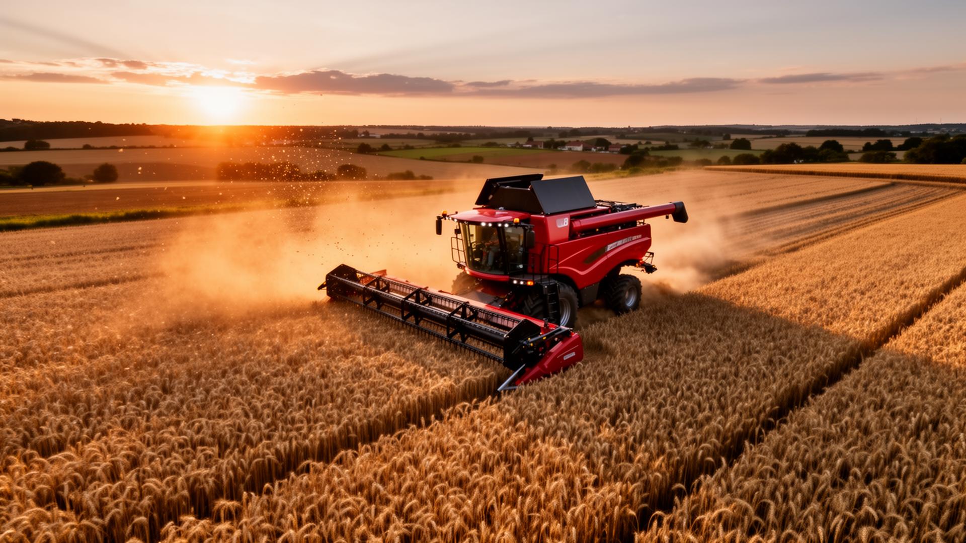 Utilaje agricole în câmp